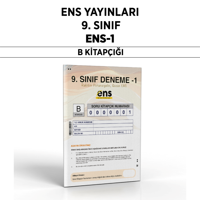 ENS 09.SINIF PERFORMANS ANALİZİ SERİSİ 1-B - 25-26